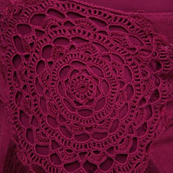 RARE Free People Spanish Dancer Dress in Fuschia ASO Gabriella Montez - Picture 4 of 12